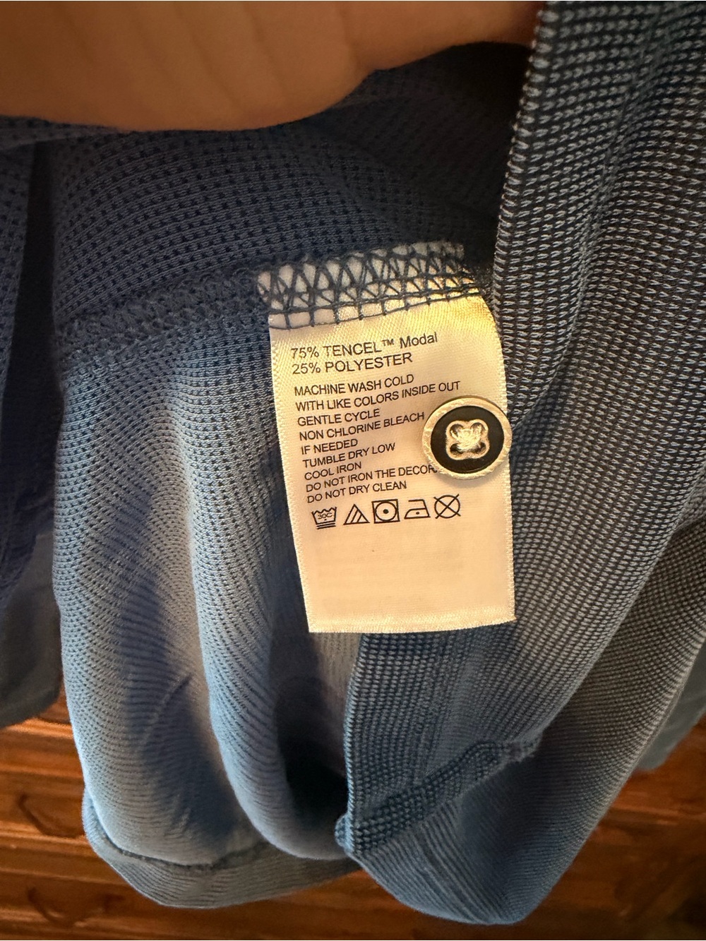 Tommy Bahama Long-Sleeve Polo - Slate Blue - Picture 5 of 5